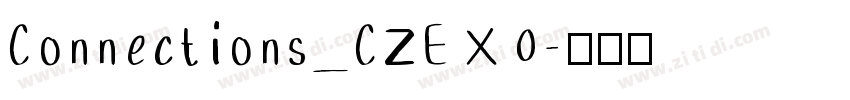 Connections_CZE X 0字体转换